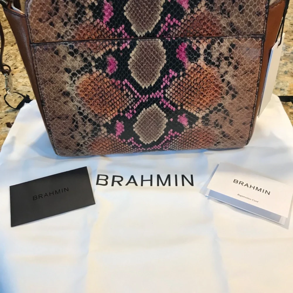 Brahmin Carrie Crossbody - Marmalade Tangelo - Picture 5 of 7